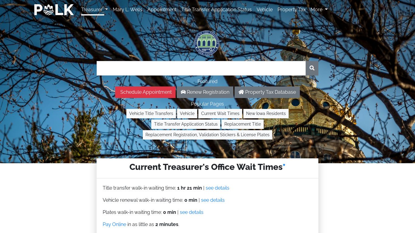 Treasurer - Polk County Iowa